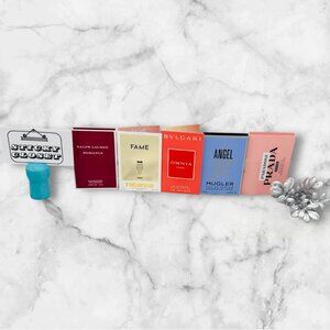 Lot of 5 Ralph Lauren,Paco Rabanne,Bvlgari,Mugler,Prada,Fame,Paradoxe-5pc-NEW